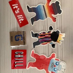 Grizzly Sticker And Pin Bundle